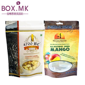 Custom Printed Top Zip lock Doypack Resealable Food Grade Plastic Stand Up Zipper Pouch bolsas plasticas logo