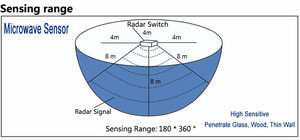 Interruttore con Sensore di Movimento a Microonde Radar 35W LED per Illuminazione di Portico, Scale e Ambienti Residenziali - Product Image 5
