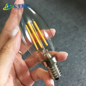 E12 Filament Led Bulb C35 E12 4W 360 Degrees Dimmable Filament LED Vintage Style Bulb