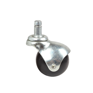 Harte Runde PVC-Kugelräder Messing Metall Antike Möbelrollen Gummirollen Möbel Messingrollen - Product Image 3