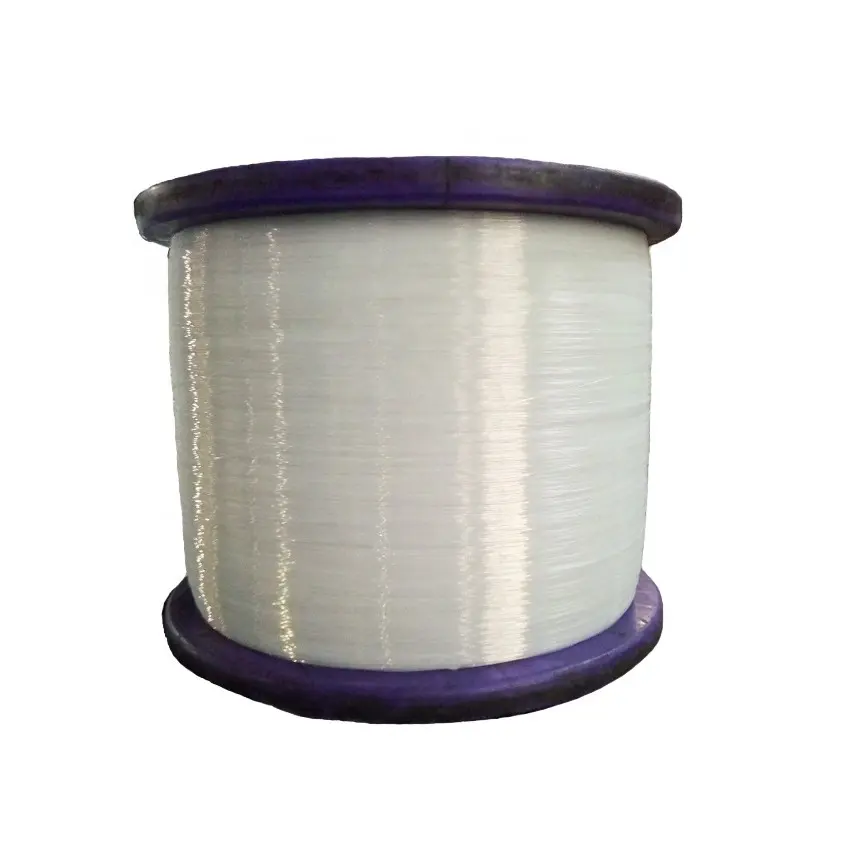 Polyester-monofilament garn für reißverschluss band verwenden 0.68mm transparente farbe