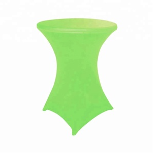 En gros <span class=keywords><strong>Pas</strong></span> <span class=keywords><strong>Cher</strong></span> Mariage Cocktail <span class=keywords><strong>Blanche</strong></span> Spandex Bar Couverture de <span class=keywords><strong>Table</strong></span> <span class=keywords><strong>Extensible</strong></span> Housse Base Ronde Élastique Nappes - Product Image 5