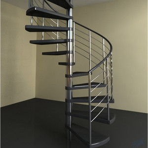 <span class=keywords><strong>Escalier</strong></span> en fer de style loft américain classique de <span class=keywords><strong>couleur</strong></span> noire <span class=keywords><strong>pour</strong></span> l'intérieur - Product Image 6