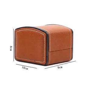 PU皮革方形豪华高端礼品盒，带手表枕头