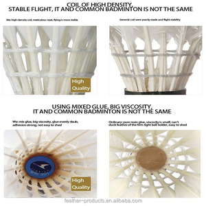 Class a Goose Feather Best Durability Lining <strong>Badminton</strong> <strong>Racket</strong> Shuttlecock - Product Image 4