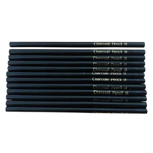艺术家木炭铅笔专业木制素描绘图木炭铅笔黑色/硬/中/软