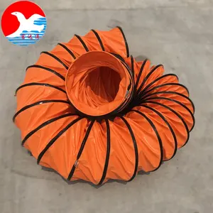 Conducto de ventilación flexible de acero espiral de pvc, uso en soldadura y laboratorio