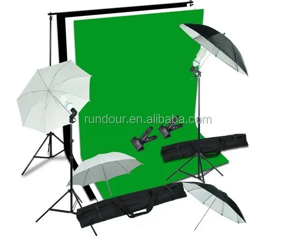 Set Lampu Studio Foto Fotografi Profesional, Peralatan Softbox Lampu Studio Foto Siang Hari 13 5500K