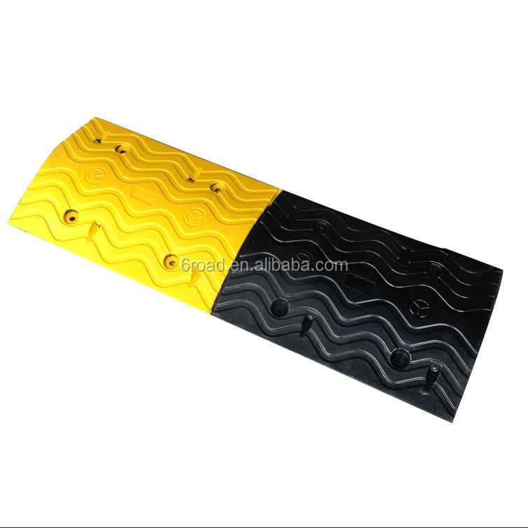 CE сертификат OEM логотип 500 мм желтый черный 380 мм широкий резиновый скоростной дорожный Hump