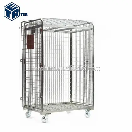 MEAT TROLLEY ROLL CAGE CONTAINER BIG SIZE TO HANG CARCASSES