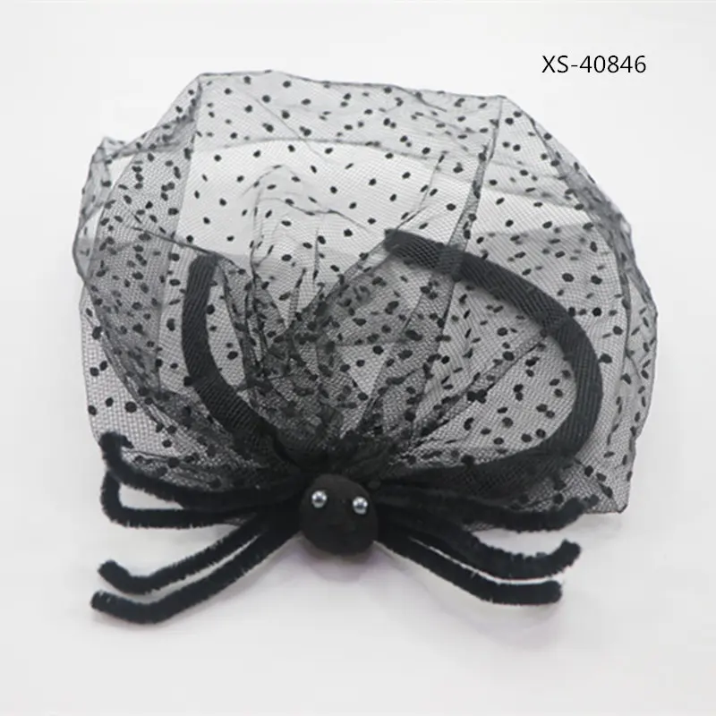 AVON Audit Halloween Party Women Spider Mesh Custom Fascinator Headband