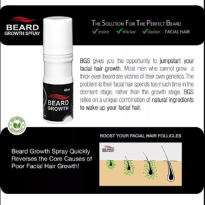 चेहरे बाल विकास उत्पाद दाढ़ी विकास स्प्रे मूंछें तेल - Product Image 3