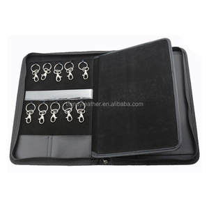 Porte-documents <span class=keywords><strong>en</strong></span> cuir personnalisé pour la remise de titre de propriété, organiseur de documents clés immobiliers OEM, portefeuille portable pour cadeaux de développeurs - Product Image 4