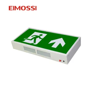 金属跑步门指示器CE Nicd电池操作出口灯箱自动应急灯