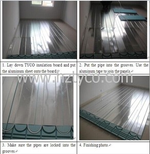 Tấm Sưởi Ấm Chất Lượng Sàn Bức Xạ Sưởi Ấm Tấm Bê Tông Cách Nhiệt Với Ống Dẫn Nhiệt - Product Image 5