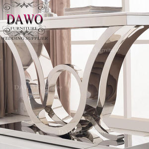 Specchio/MDF Top evento in acciaio inox hotel square cake table - Product Image 3