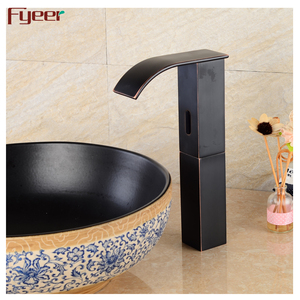फईयर ऑर्ब काले स्वचालित पानी का नल ठंडा केवल वाटरफॉल सेंसर बेसिन नल नल - Product Image 5