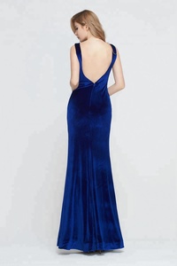 Vestido <span class=keywords><strong>de</strong></span> <span class=keywords><strong>Dama</strong></span> <span class=keywords><strong>de</strong></span> <span class=keywords><strong>Honor</strong></span> <span class=keywords><strong>de</strong></span> Terciopelo Estilo Sirena para Fiesta <span class=keywords><strong>de</strong></span> Graduación, Boda o Evento Formal, Largo hasta la Rodilla, Todos los Colores, Nuevo <span class=keywords><strong>2023</strong></span> - Product Image 2