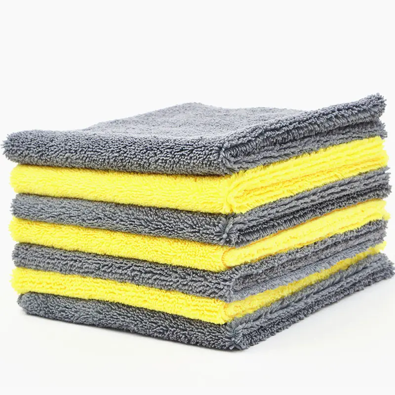 Premium edgeless thick double-sided car wash microfiber terry cloth