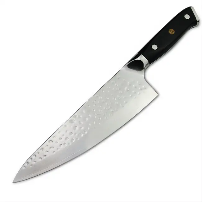 EUA Amazon best selling martelo de aço vg10 damasco faca chef faca Yangjiang dalstrong Âmbar