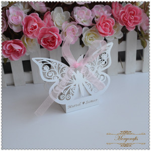 Lãng Mạn Ủng Hộ Đám Cưới Trang Trí Bướm DIY Wedding Party Kẹo Hộp - Product Image 6