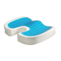 Coussin de siège en mousse à mémoire de forme, pour fauteuil de bureau, orthopédique, confortable, refroidissement, en Silicone, Gel, à gravité zéro, pour voiture