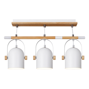 Moderne en bois titulaire lustre <span class=keywords><strong>3</strong></span> lumières lampes suspendues en fer - Product Image 5