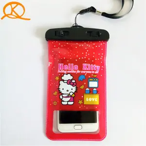 Casing kantong tipe baru tas telepon PVC kualitas tinggi tas telepon seluler logo kustom tas tahan air untuk telepon pintar