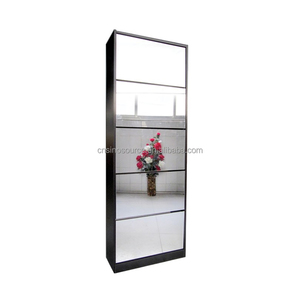 Armario <span class=keywords><strong>Zapatero</strong></span> de madera <span class=keywords><strong>con</strong></span> <span class=keywords><strong>espejo</strong></span> para sala de estar, precio al por mayor del fabricante - Product Image 4