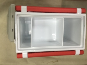 Glacière en plastique HS, <span class=keywords><strong>table</strong></span> pliable avec roulettes, glacière de 32 L pour le camping, maintien au frais des articles, ensemble <span class=keywords><strong>table</strong></span>-glacière, glacière alimentaire - Product Image 3