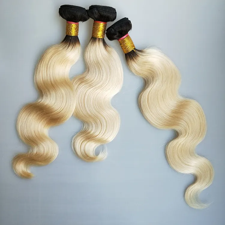 wholesale best quality 613 blonde human hair bundle