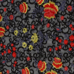 HA-15445B Chất lượng cao ưa thích lưới hoa lưới thêu vải tuyn ren vải mới - Product Image 2