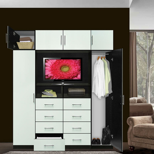 Hochglänzender Dekorativer TV-Schrank Kleiderschrank Mit TV-Einheiten Schrank Mit TV-Fach und Schranktüren - Product Image 3