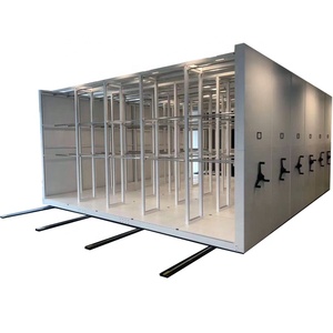 Estantería Metálica Móvil de Doble Cara <span class=keywords><strong>para</strong></span> Biblioteca, Archivador de <span class=keywords><strong>Oficina</strong></span>, <span class=keywords><strong>Estantes</strong></span> de Almacenamiento Seguro, Gabinete Compacto - Product Image 3