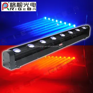 摇头灯 8x10 w RGBW 4in1 led 照明 dj 设备梁棒舞台灯