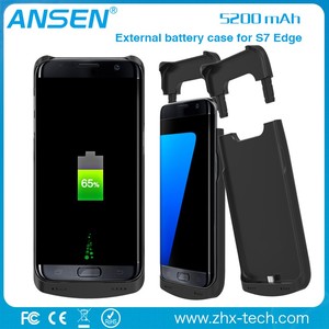 2016 precio justo y hermoso teléfono móvil cargador de copia de seguridad caja de batería para samsung galaxy s7 borde - Product Image 1