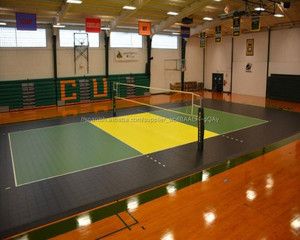 Cancha de voleibol de preescolar fuera azulejo barato baldosas de piso - Product Image 1