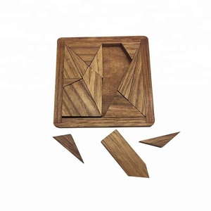 <span class=keywords><strong>Puzzle</strong></span> <span class=keywords><strong>Tangram</strong></span> in Legno da 14 Pezzi, Giochi Tradizionali per Adulti - Product Image 2