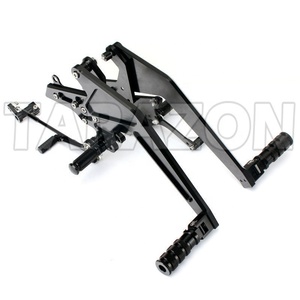 ชุดพักเท้าหลังอะลูมิเนียมบิลเล็ต CNC สำหรับ Kawasaki <span class=keywords><strong>ER6N</strong></span> NINJA <span class=keywords><strong>650</strong></span> - Product Image 1