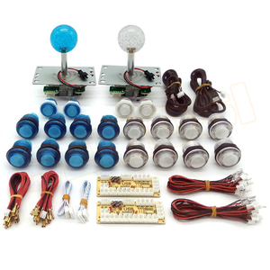 Machines de jeux d'arcade BRICOLAGE pièces ensemble <span class=keywords><strong>2</strong></span> pièces manettes et 16 pièces boutons poussoirs - Product Image 5