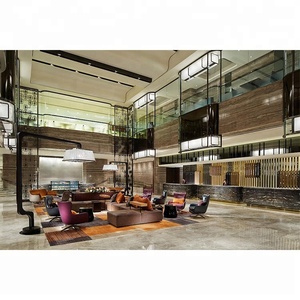 <span class=keywords><strong>Sofa</strong></span> Seksional Mewah Modern untuk Hotel Bintang 3-5 Rangka Kayu Solid Furnitur Lobi Komersial - Product Image 6