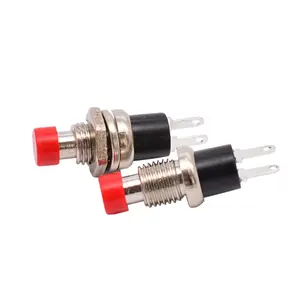 Push button switch normally open normally closed red 2pin reset button switch