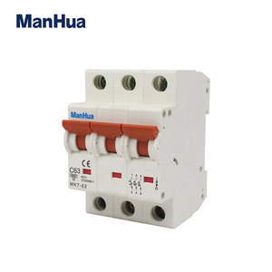 Manhua MK7-63 3P 63A Bảo Vệ Quá Tải Bộ Ngắt Mạch C63 Thu Nhỏ - Product Image 3