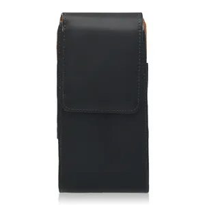 Herren Taille Holster Schwarz Handy Gürtel tasche Für iPhone 13 Telefon Schutzhülle PU Leder Gürtel clip