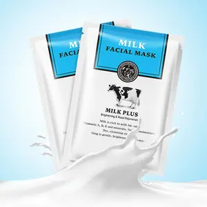 Maschera facciale all'essenza di latte di alta qualità idratante nutriente riduce i pori maschera sbiancante per la pelle