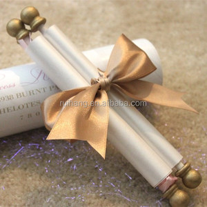 oro barre di metallo vintage casella di scorrimento con farfalla inviti di nozze nastro carta - Product Image 2