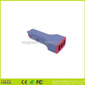 Triple USB Port blanco Color de 5 V 4.8A cargador de coche Universal - Product Image 3