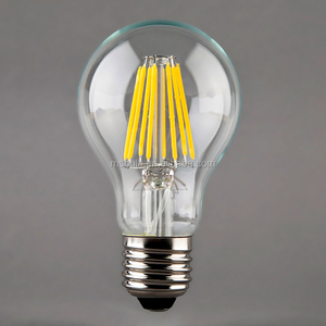 Bombilla de Filamento LED Vintage Haining <span class=keywords><strong>Mingshuai</strong></span> A60, Fuente de Luz de Vidrio Completo, 8w E27, Certificación CE, RoHS - Product Image 5
