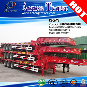 Bonne qualité deuxième main semi remorque type 3 essieux 50 tonnes utilisé lit bas remorque avec <span class=keywords><strong>pas</strong></span> <span class=keywords><strong>cher</strong></span> prix - Product Image 2