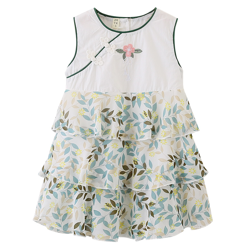 Интернет-магазины индийская машина вышивка детская одежда платье-пачка с цветочным дизайном от Amazon оптовая продажа